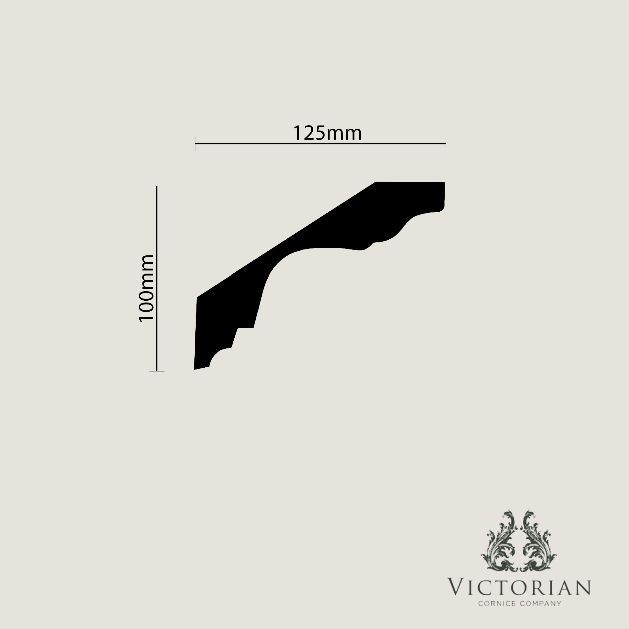 Large plaster cornice profile with deep sweeping curves and stepped traditional detailing