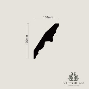 C40 Egg and Dart Plaster Cornice Profile C40 plaster cornice profile cross section with traditional egg and dart detailing and classical stepped shape