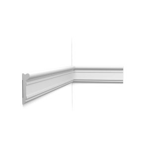 Orac wall panel moulding dado rail profile installed on interior wall corner