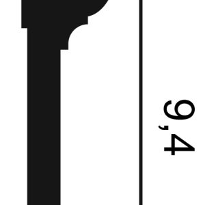 Orac DX121 Wall Panel Moulding Cross Section Orac DX121 wall panel moulding cross section profile showing dimensions 94mm projection