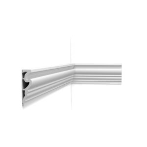 Orac DX170 decorative wall panel moulding dado rail profile installed on interior wall corner