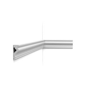 Orac DX174 wall panel moulding dado rail profile installed on interior wall corner