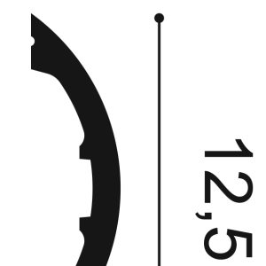 Orac P3070 Wall Panel Moulding Cross Section Orac P3070 wall panel moulding cross section profile showing dimensions 125mm height 32mm projection