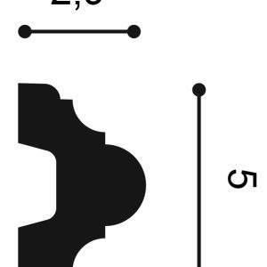 Orac P4020 Panel Moulding Cross Section Orac P4020 panel moulding cross section showing profile dimensions 29mm projection and 50mm height