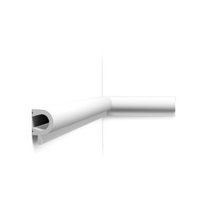 Orac PX169 panel moulding with rounded profile installed on internal wall corner