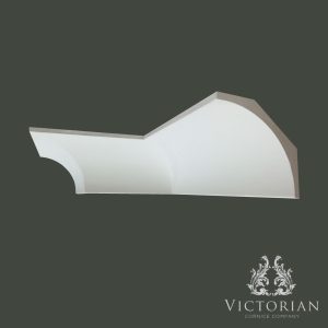 C10 cavetto plaster cornice with smooth concave profile by Victorian Cornice Company
