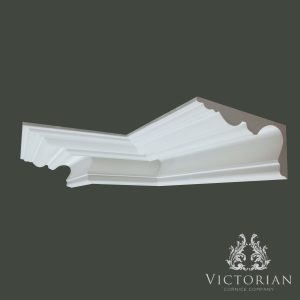 C4 Victorian swan neck plaster cornice with deep traditional profile by Victorian Cornice Company