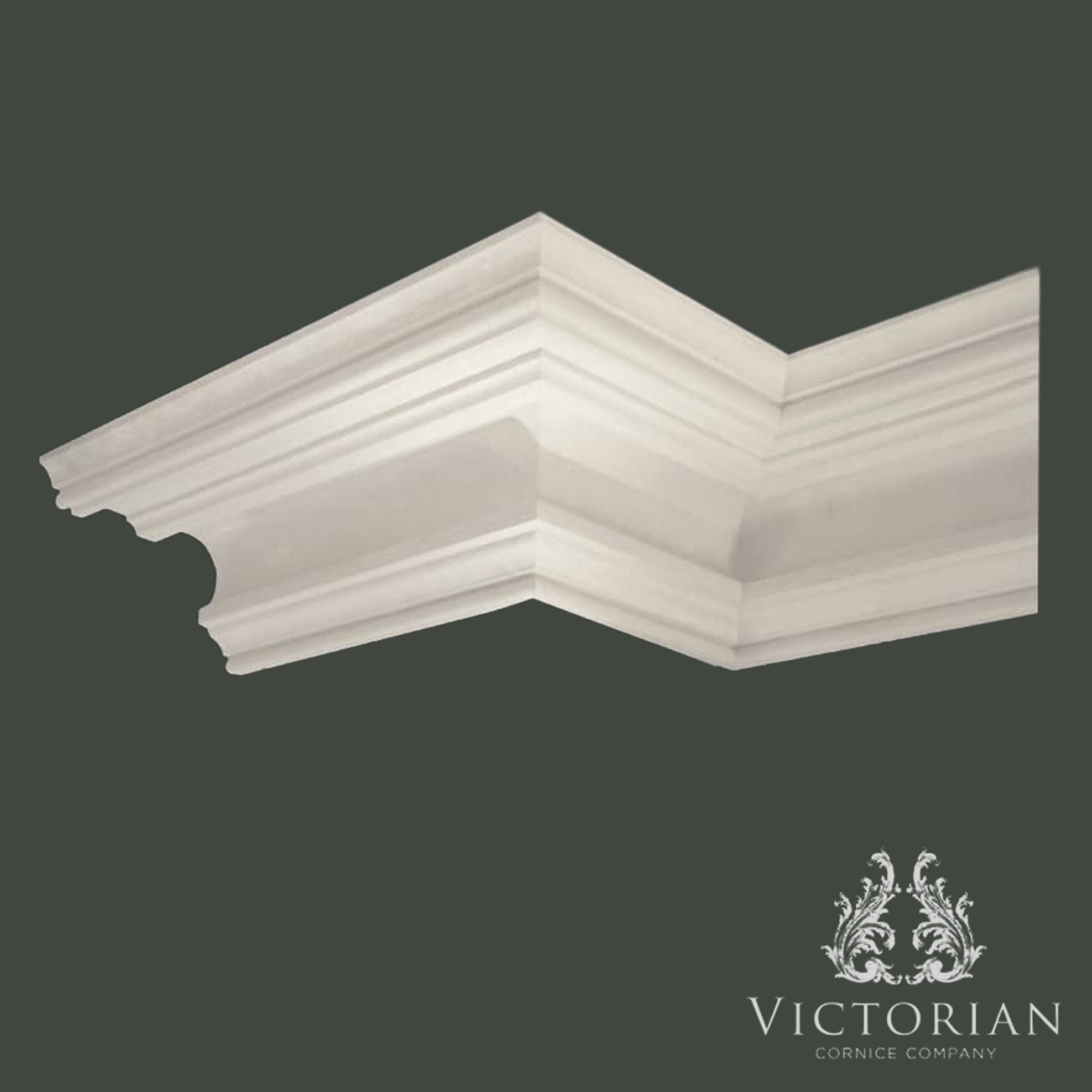 C92 Grand Victorian Drawing Room plaster cornice featuring a deep architectural profile with elegant stepped mouldings and traditional period detailing.