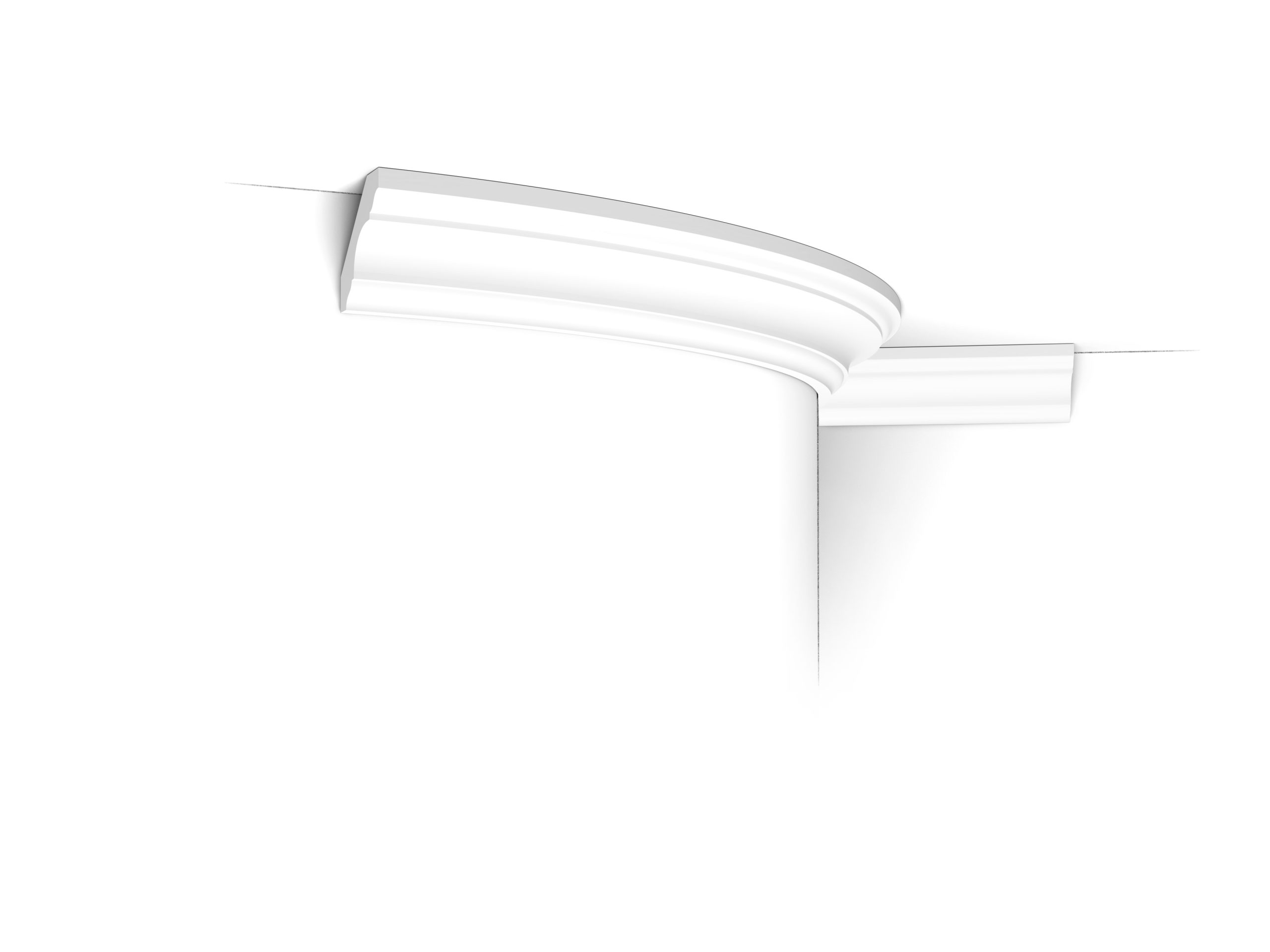 Flexible Orac cornice moulding curved profile lightweight coving detail