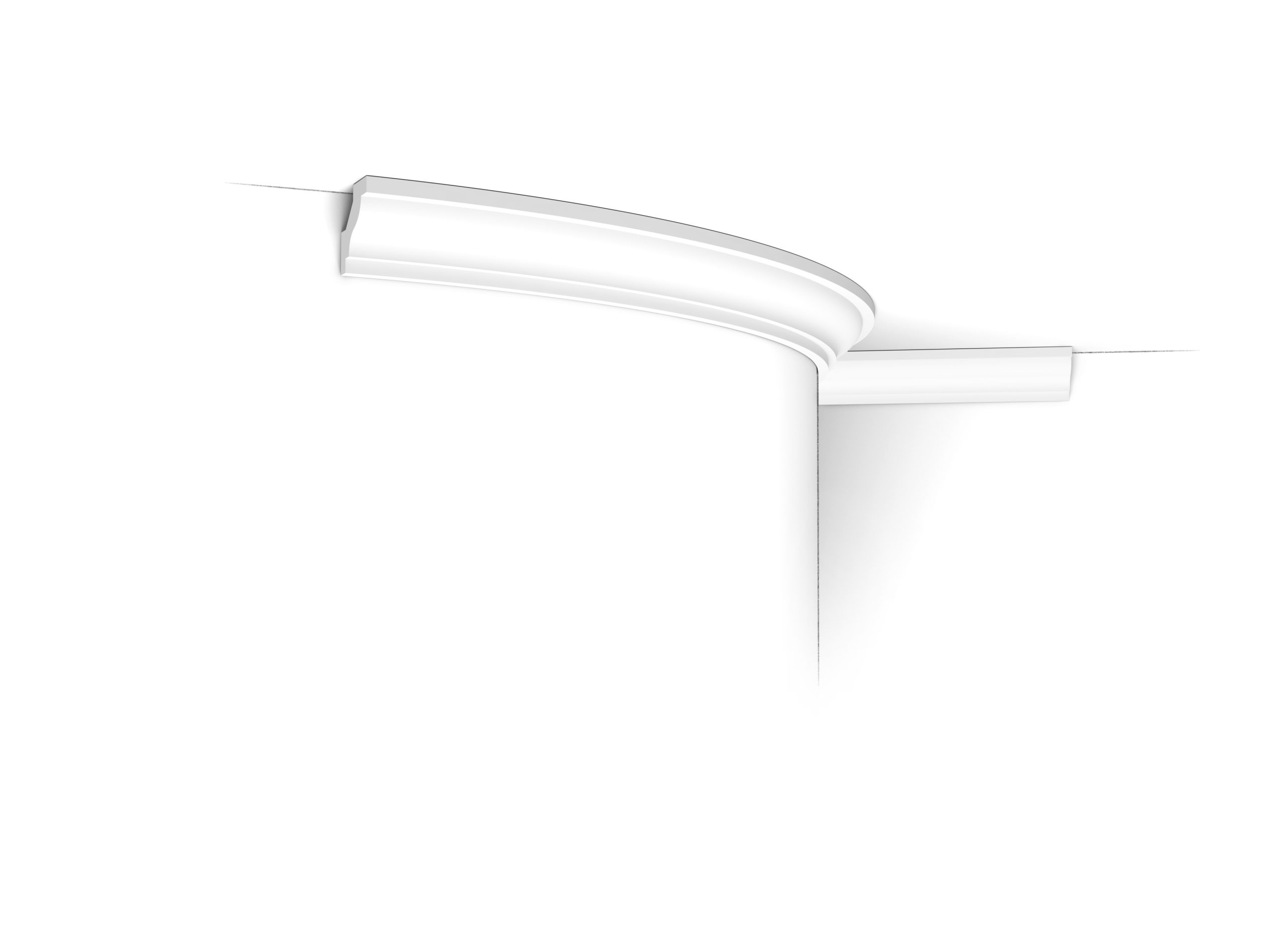 Flexible Orac cornice moulding slim curved profile lightweight coving