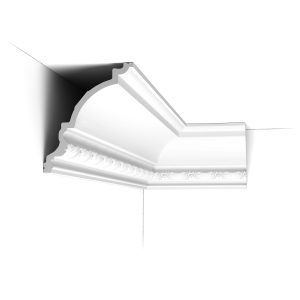 C301 decorative cornice profile shown installed in a room corner