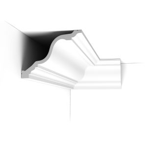C334 cornice profile shown installed in a room corner
