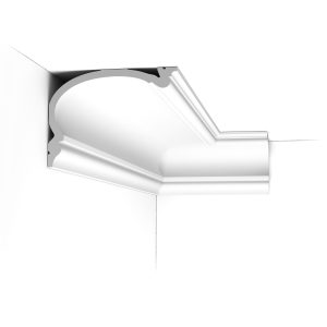 C342 cornice profile shown installed in a room corner