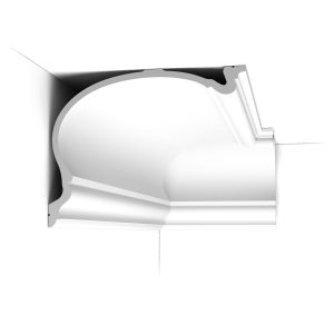 C344 Orac Purotouch cornice installed in a room corner.