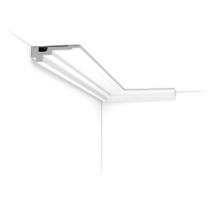 C355 Orac Purotouch cornice installed along a ceiling line