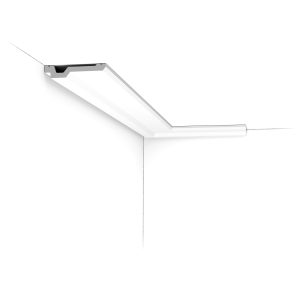 C356 Orac Purotouch cornice installed at ceiling line.