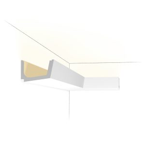 Orac C357 contemporary LED lighting cornice with concealed indirect uplighting channel
