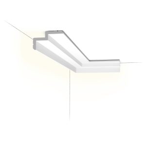 Orac C390 LED Lighting Cornice Orac C390 contemporary LED lighting cornice with geometric profile and concealed indirect illumination