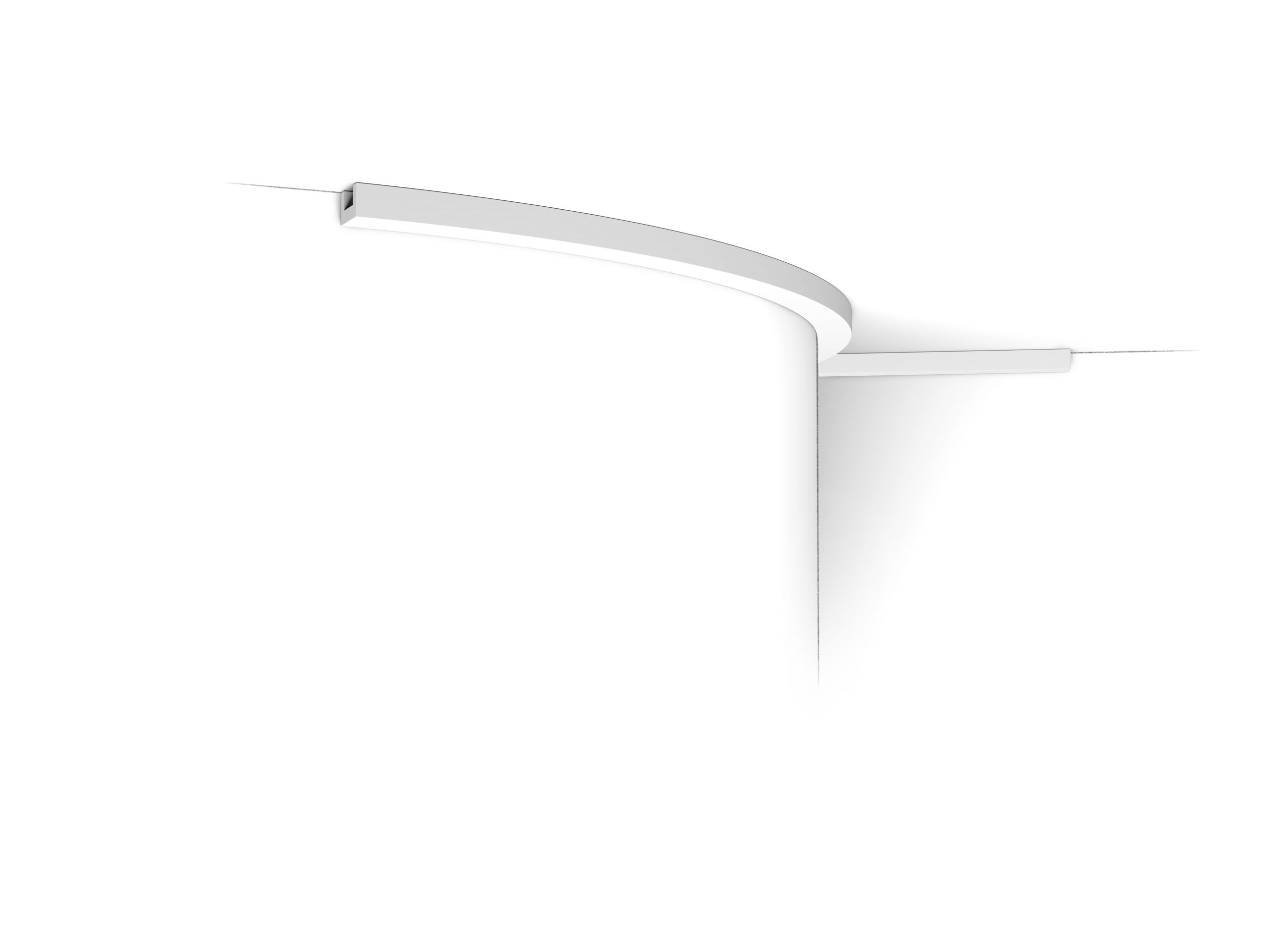 Flexible Orac cornice moulding minimal curved profile modern coving