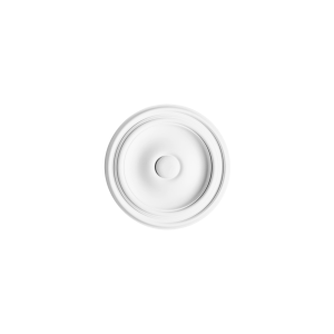 Orac ceiling rose plain round concentric design lightweight