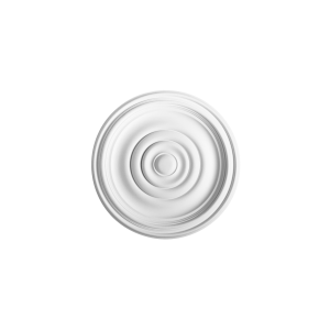 Orac ceiling rose stepped concentric ring design lightweight
