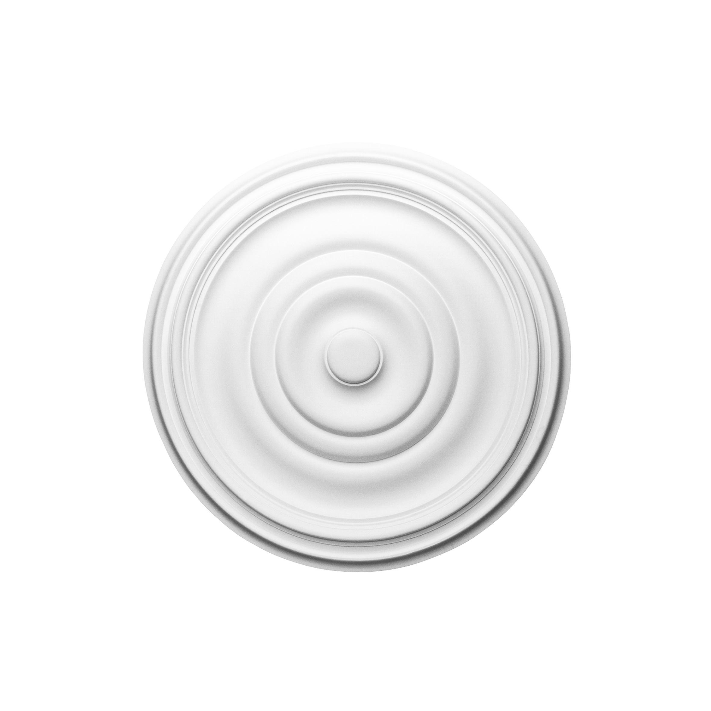 Orac ceiling rose classic concentric ring profile lightweight