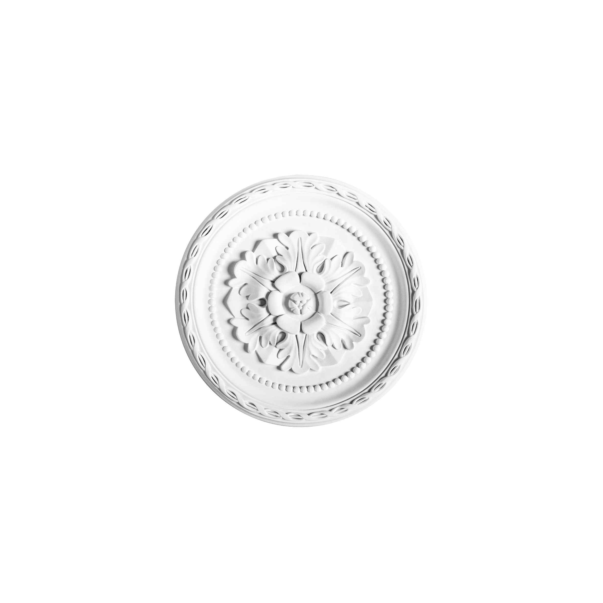 Orac ceiling rose ornate floral centre bead detail border lightweight