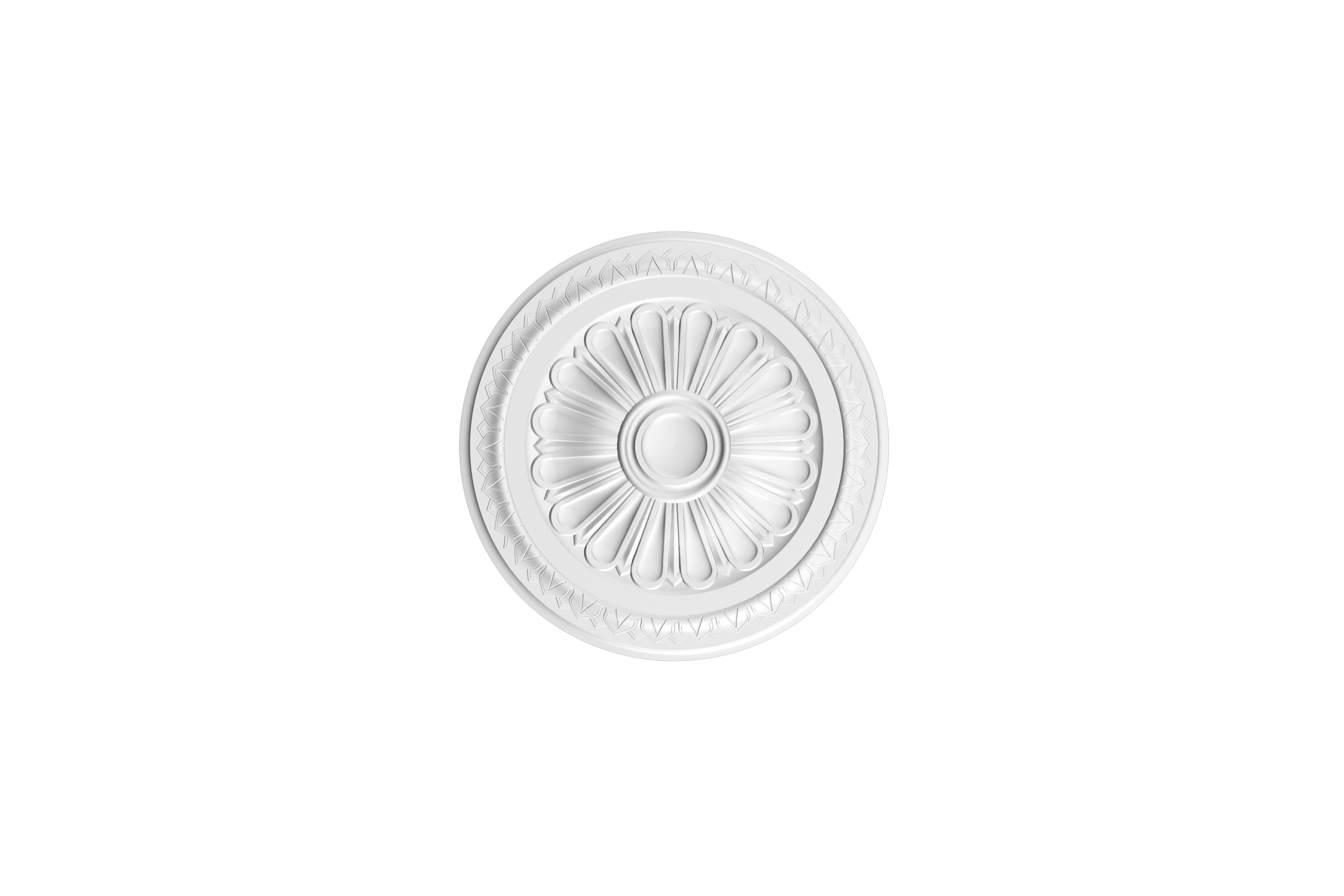 Orac ceiling rose radial petal sunburst design decorative lightweight