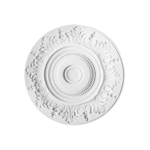 Orac ceiling rose ornate acanthus leaf floral bead centre lightweight