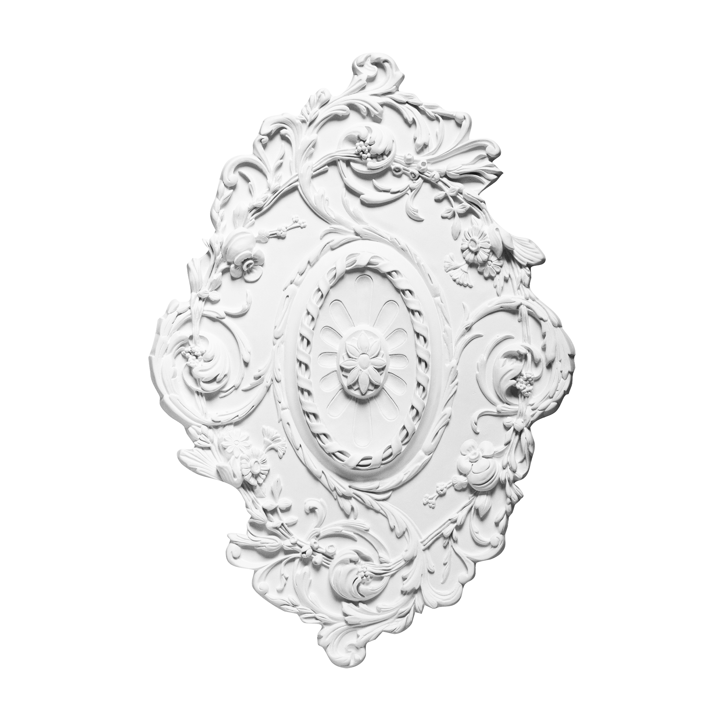Orac ornate ceiling panel oval floral scroll design lightweight decorative