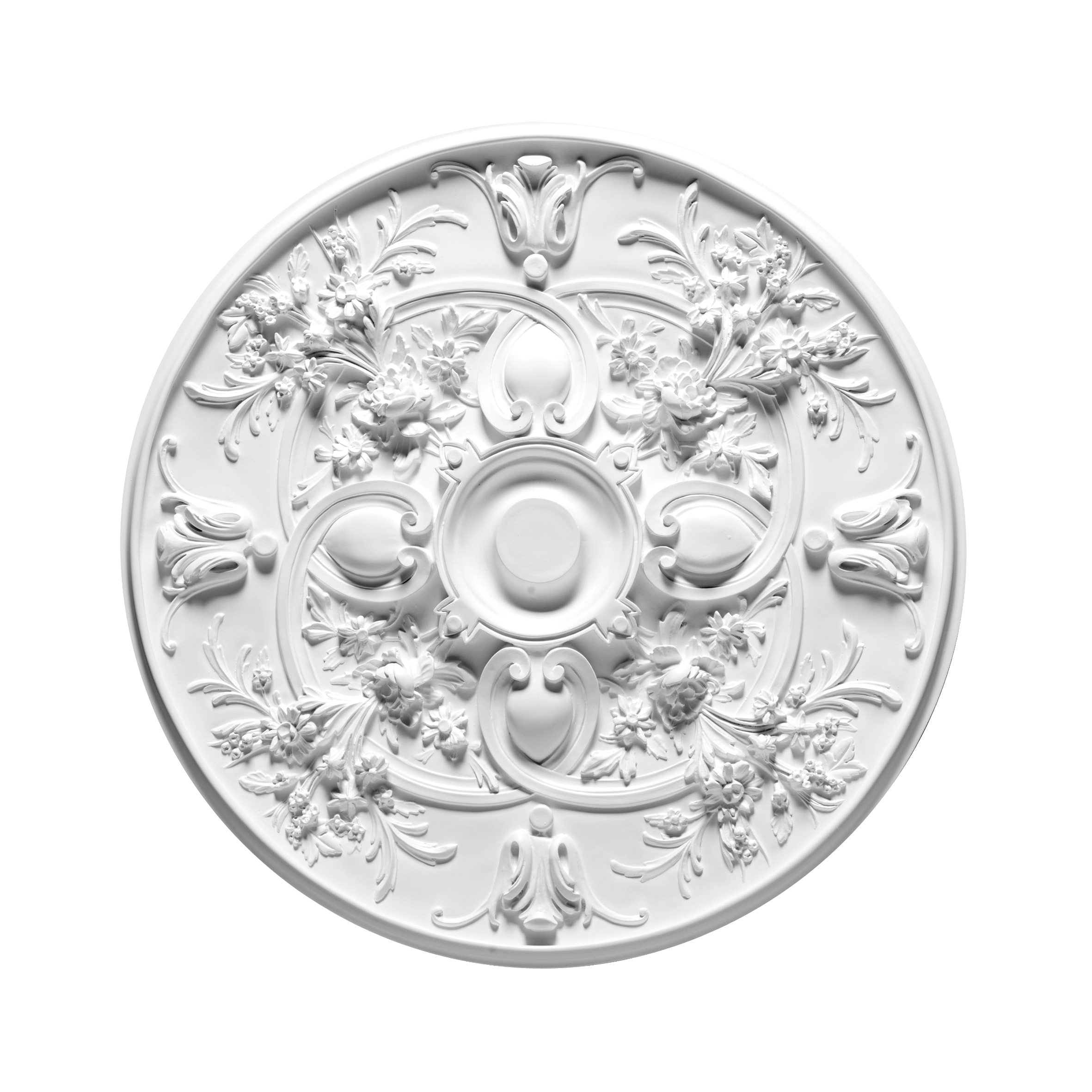 Orac ceiling rose ornate floral garland scroll design lightweight