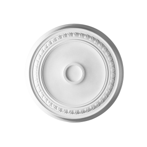 Orac ceiling rose plain with decorative bead detail ring lightweight