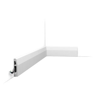 Orac SX125 skirting board with cable management modern minimalist profile