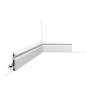 Orac SX137 skirting board with cable management classic curved profile