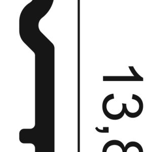 Orac SX138 skirting board dimensions 138mm height profile drawing