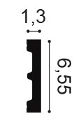 Orac SX157 skirting board dimensions 65.5mm height profile drawing