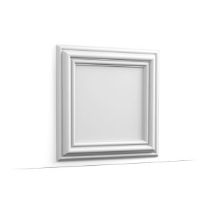 Orac W121 decorative wall panel moulding frame in white duropolymer