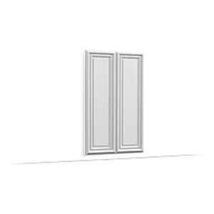 ORAC W124 classic wall panel featuring two raised rectangular panels with traditional moulded detailing, ideal for elegant interior walls.