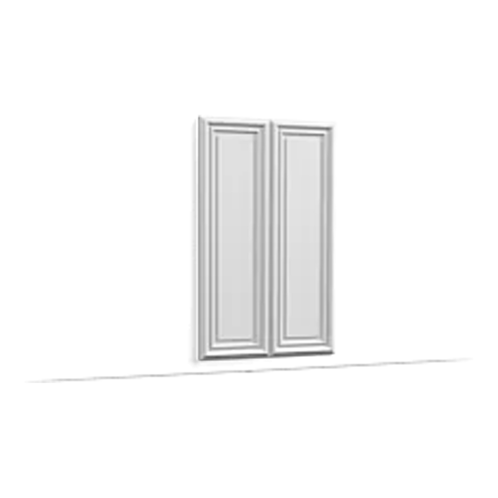 ORAC W124 classic wall panel featuring two raised rectangular panels with traditional moulded detailing, ideal for elegant interior walls.