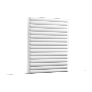 Orac W214 3D wall panel with horizontal rounded fluted design