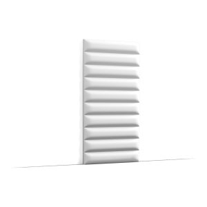 Orac W217 3D wall panel with horizontal stepped fluted design