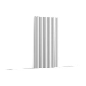 ORAC WX211 fluted wall panel with wide rounded vertical grooves, creating a bold contemporary feature wall with soft architectural lines.