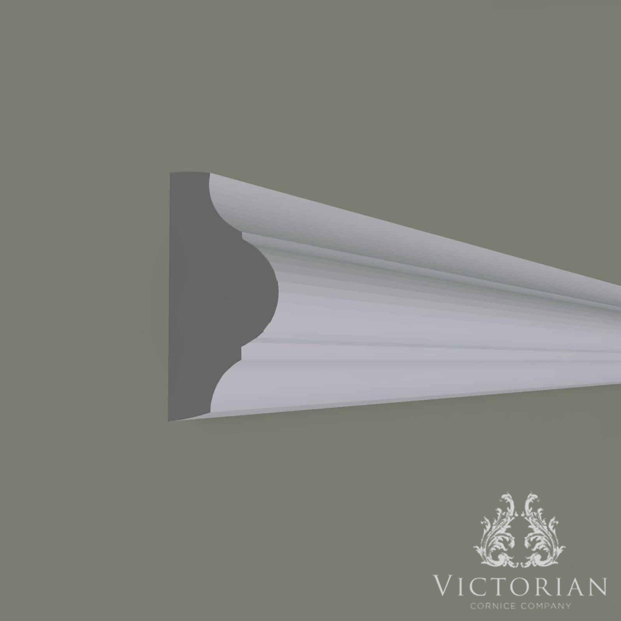 P1 handmade plaster dado rail decorative wall moulding profile