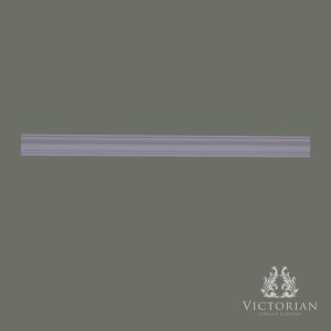 P4 handmade plaster dado rail with a classic rounded profile for traditional and period interiors.