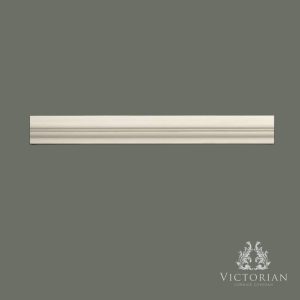 P41 handmade plaster dado rail with a simple rounded profile, ideal for traditional and contemporary interior wall panelling.