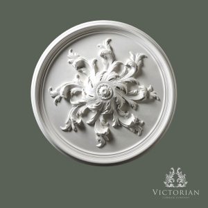 R16 plaster ceiling rose 820mm decorative leaf centre design circular ceiling rose