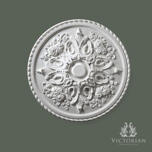 R24 plaster ceiling rose 820mm ornate floral and scroll design decorative ceiling centre