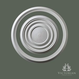R34 plaster ceiling ring and rose 920mm large plain stepped design ceiling centre