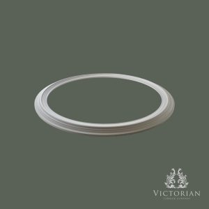R3A plaster ceiling ring 605mm side profile showing stepped detail and depth