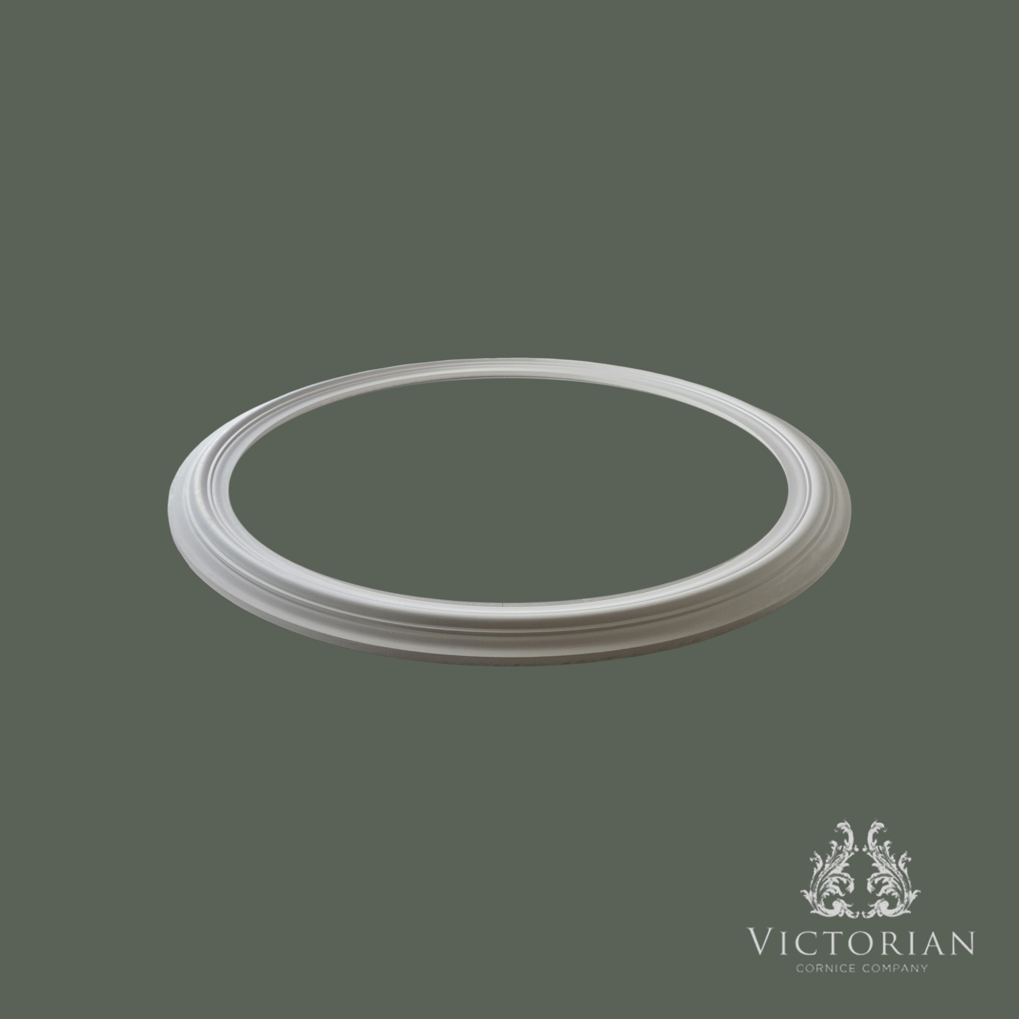 R3A plaster ceiling ring 605mm side profile showing stepped detail and depth
